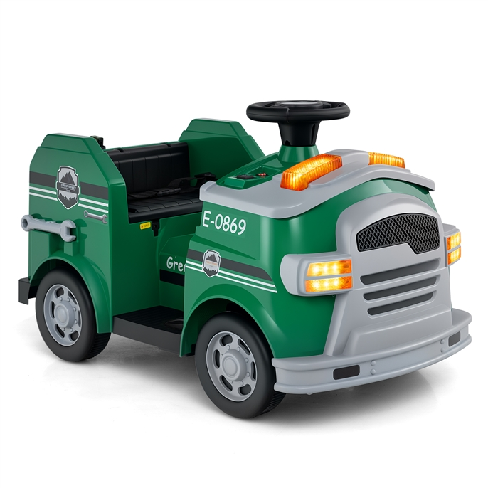 HOGEBABY Police Car Ride on 12V Electric Cop Truck Kids Car - Image 11
