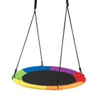 HOGEBABY Tree Swing, 40 Inch Saucer Swing for Kids Outdoor, Flying Swing for Backyard