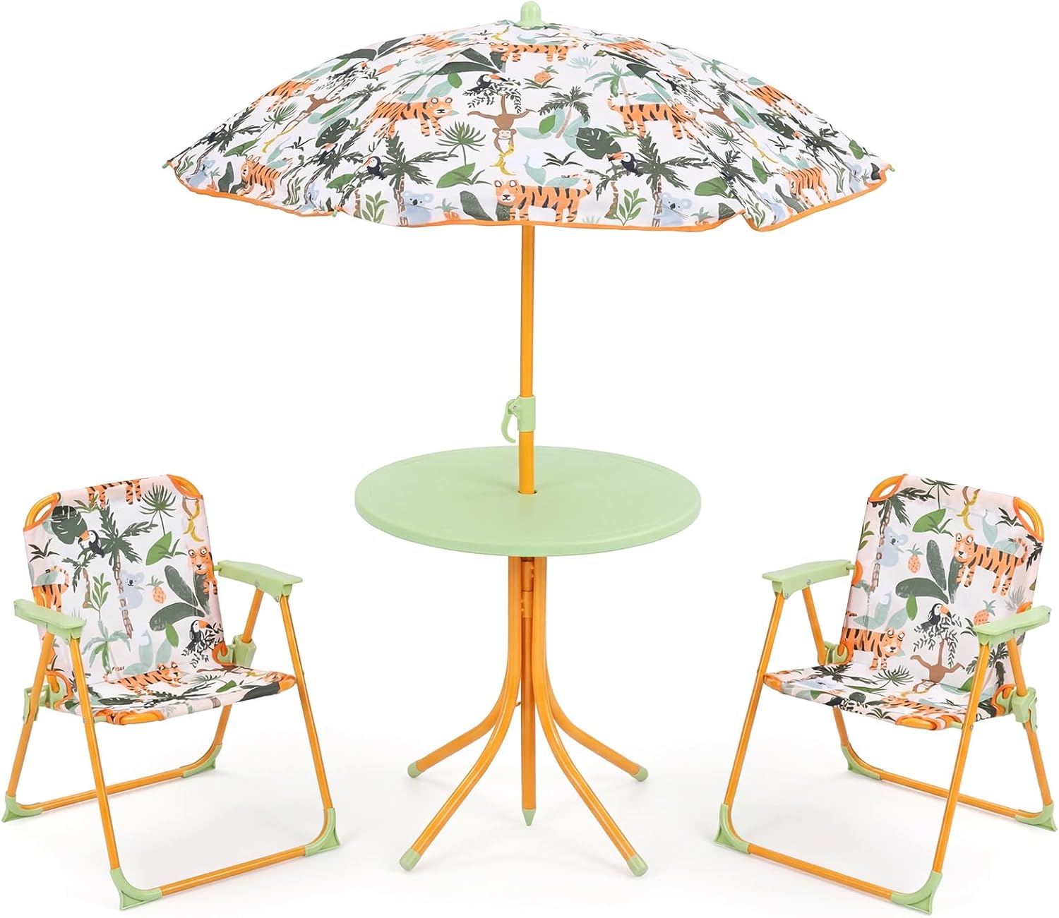 HOGEBABY Kids Picnic Table with 2 Folding Chairs - Image 11