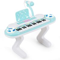 HOGEBABY 37-Key Keyboard Piano for Kids with Detachable Legs, Music Score, Build-in MP3 Songs
