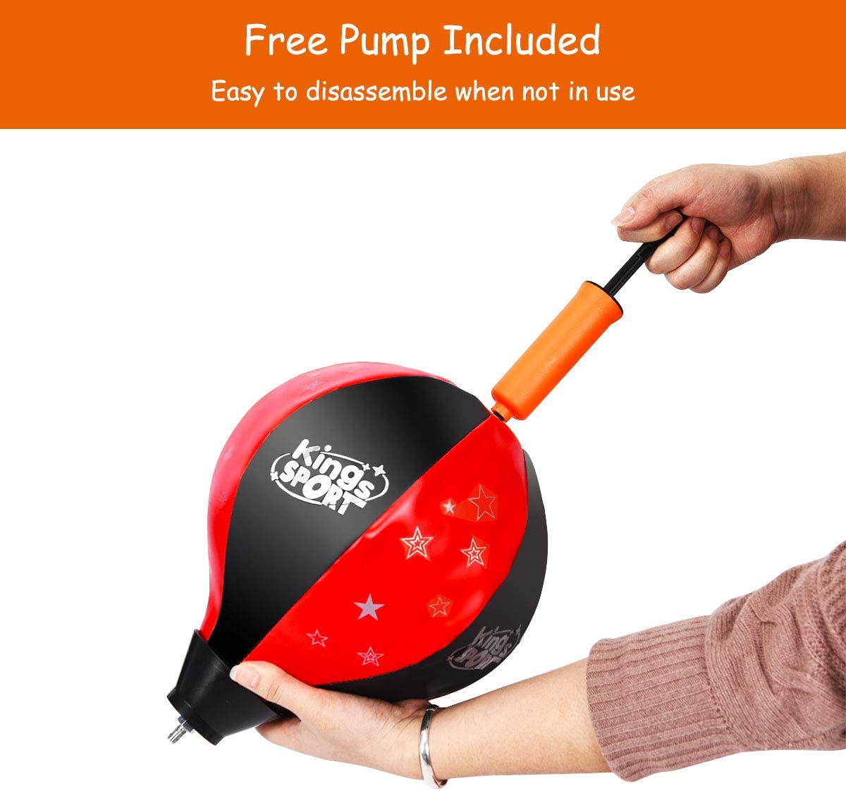 HOGEBABY Kids Boxing Set, Height Adjustable Punching Ball Stand (Kids), Freestanding Kids Boxing Set for Speed Training - Image 5
