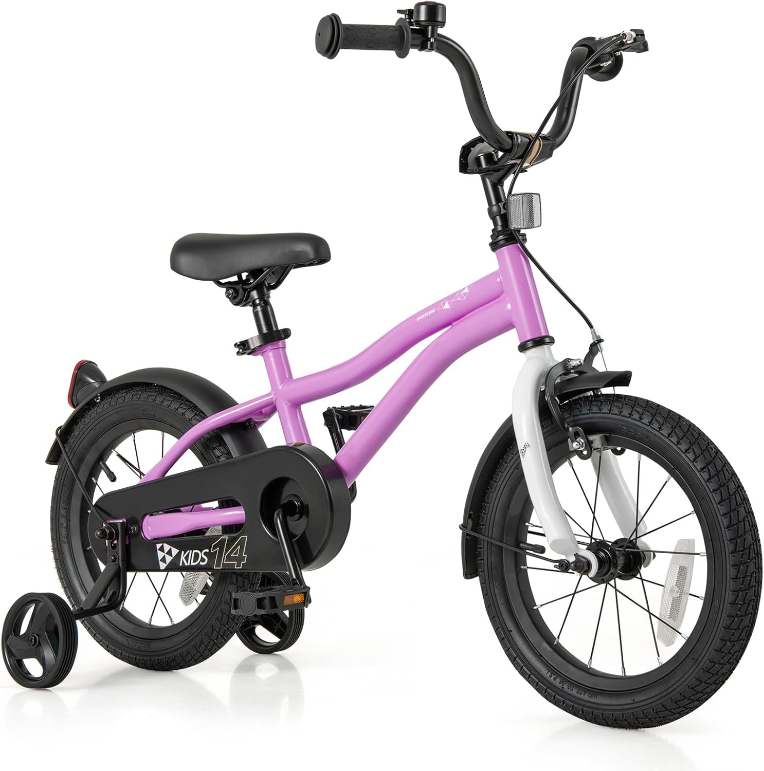 HOGEBABY Kids Bike, 12 14 16 18 Inches Sporty Bicycle with Training Wheels - Image 6