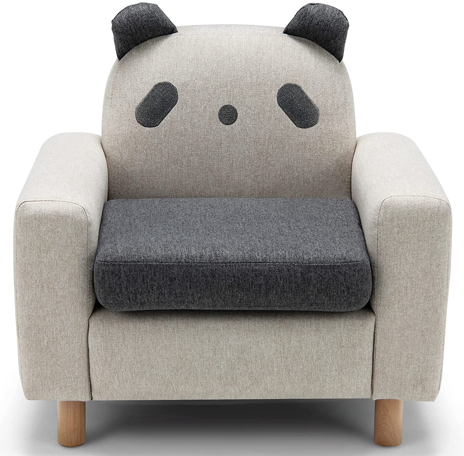 HOGEBABY Kids Couch, Children's Cartoon Sofa Chair w/Solid Wood Frame, Child Armchair for Play Room, Kindergarten, Kids Room - Image 10