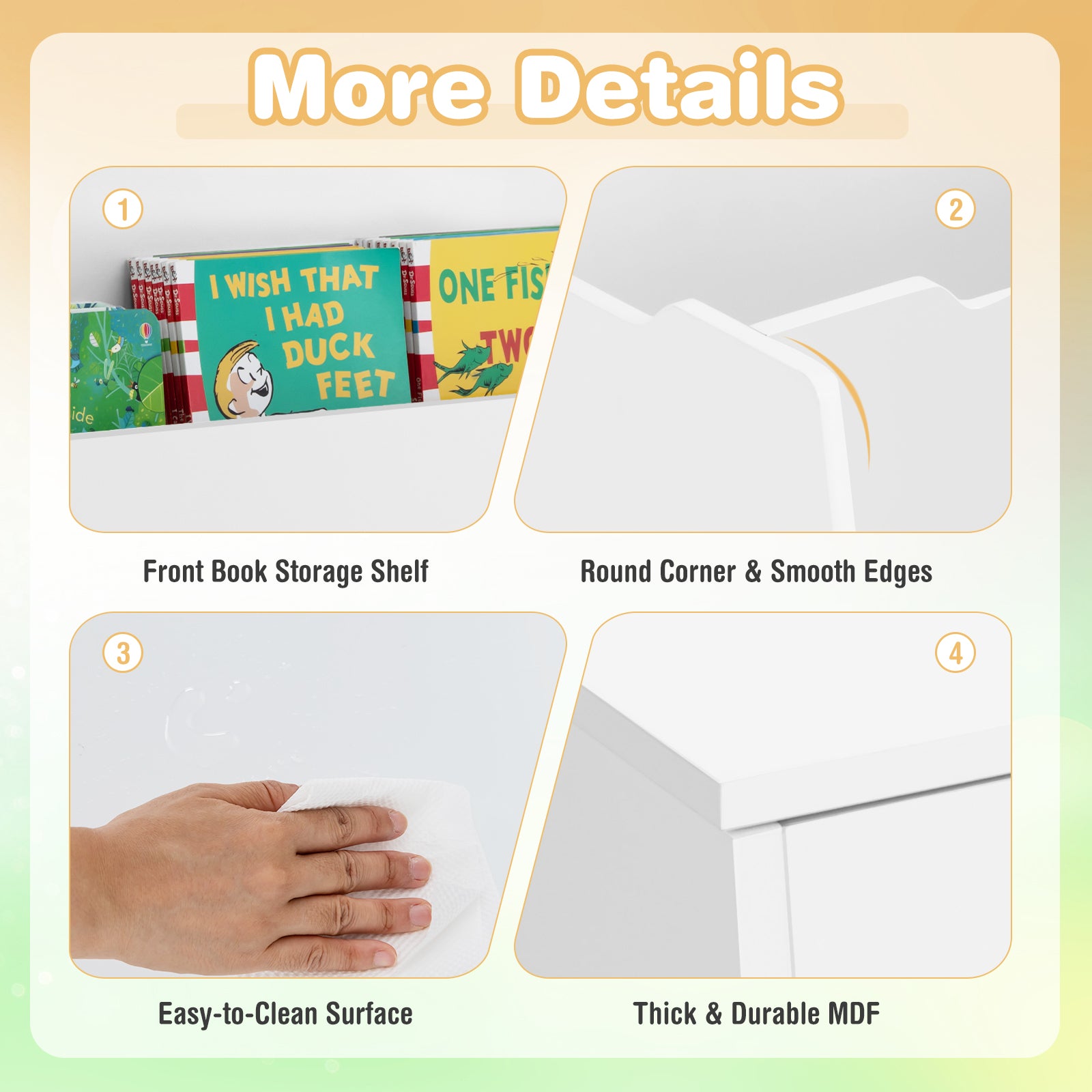 HOGEBABY Wooden Toy Box, Kids Toy Storage Organizer, Boys Girls Toy Chest Bench for Playroom Kids Room Organization - Image 10