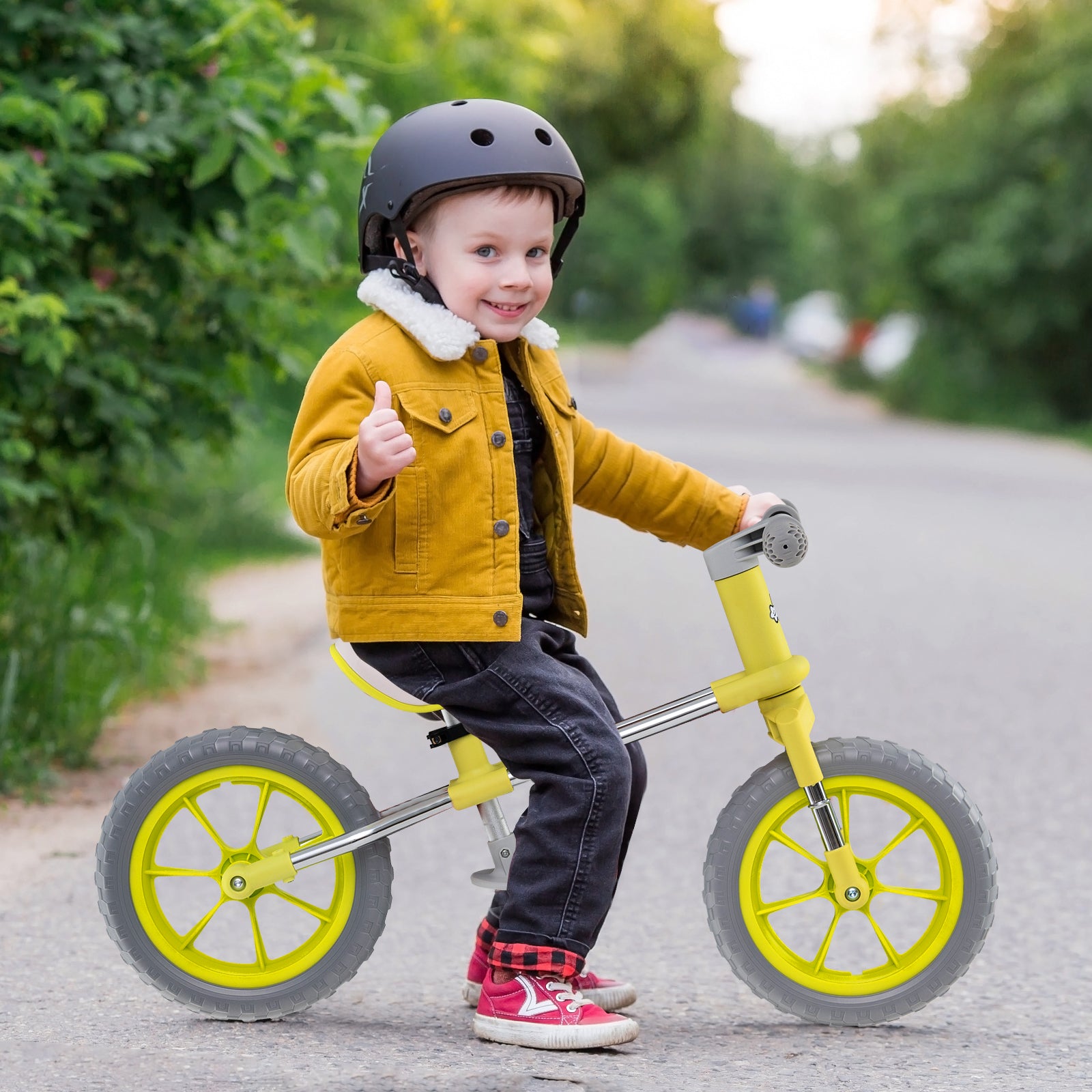 HOGEBABY 12 Balance Bike, 2 Wheels Childrens Bicycle with Adjustable Seat - Image 3