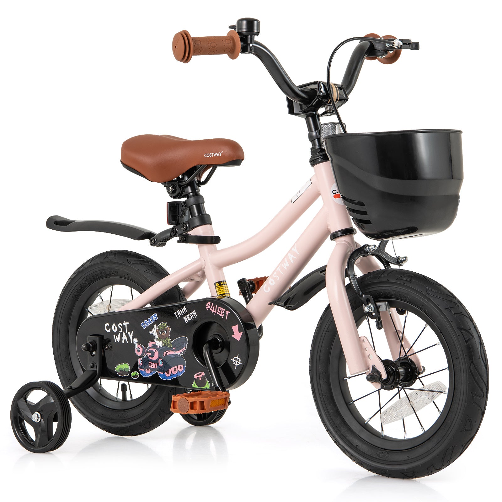 HOGEBABY 12 14 16 18 Kids Bike with Training Wheels for Girls Boys - Image 7