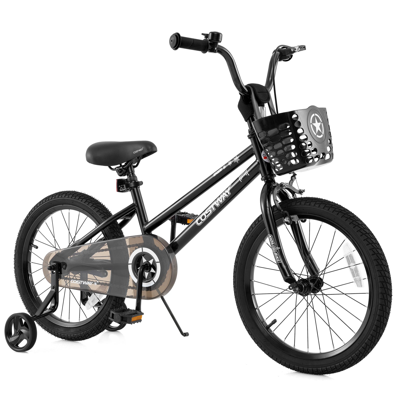 HOGEBABY Starry Kids Bike, 12 14 16 18 Inch Bicycle with Training Wheels, Storage Basket - Image 11