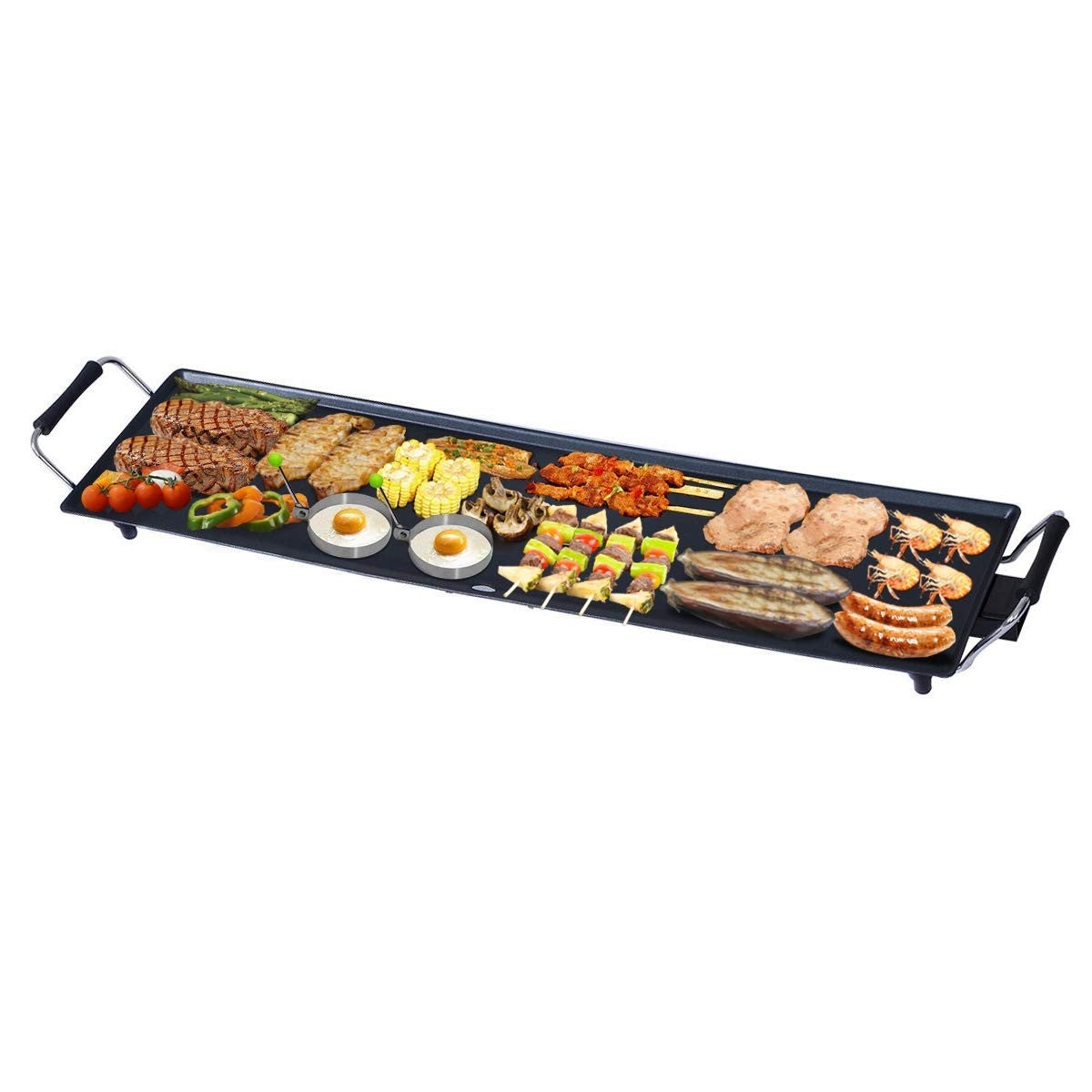 HOGEBABY 35" Electric Griddle Teppanyaki Grill, Nonstick Extra Large Cooking Plate for Pancake Barbecue - Image 7