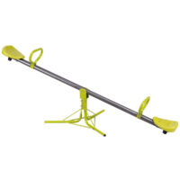 HOGEBABY Kids Seesaw Swivel Teeter Totter Playground Equipment, 360 Degree Rotation (Metal Seesaw)