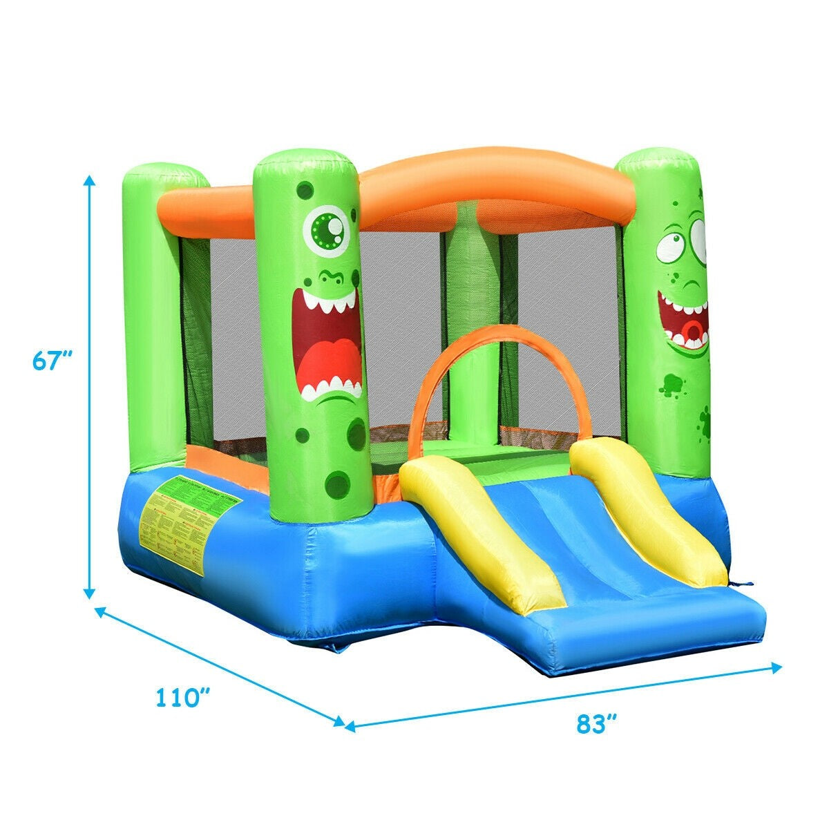 HOGEBABY Inflatable Bounce House, Castle Jump and Slide Bouncer with Oxford Mesh Wall - Image 10