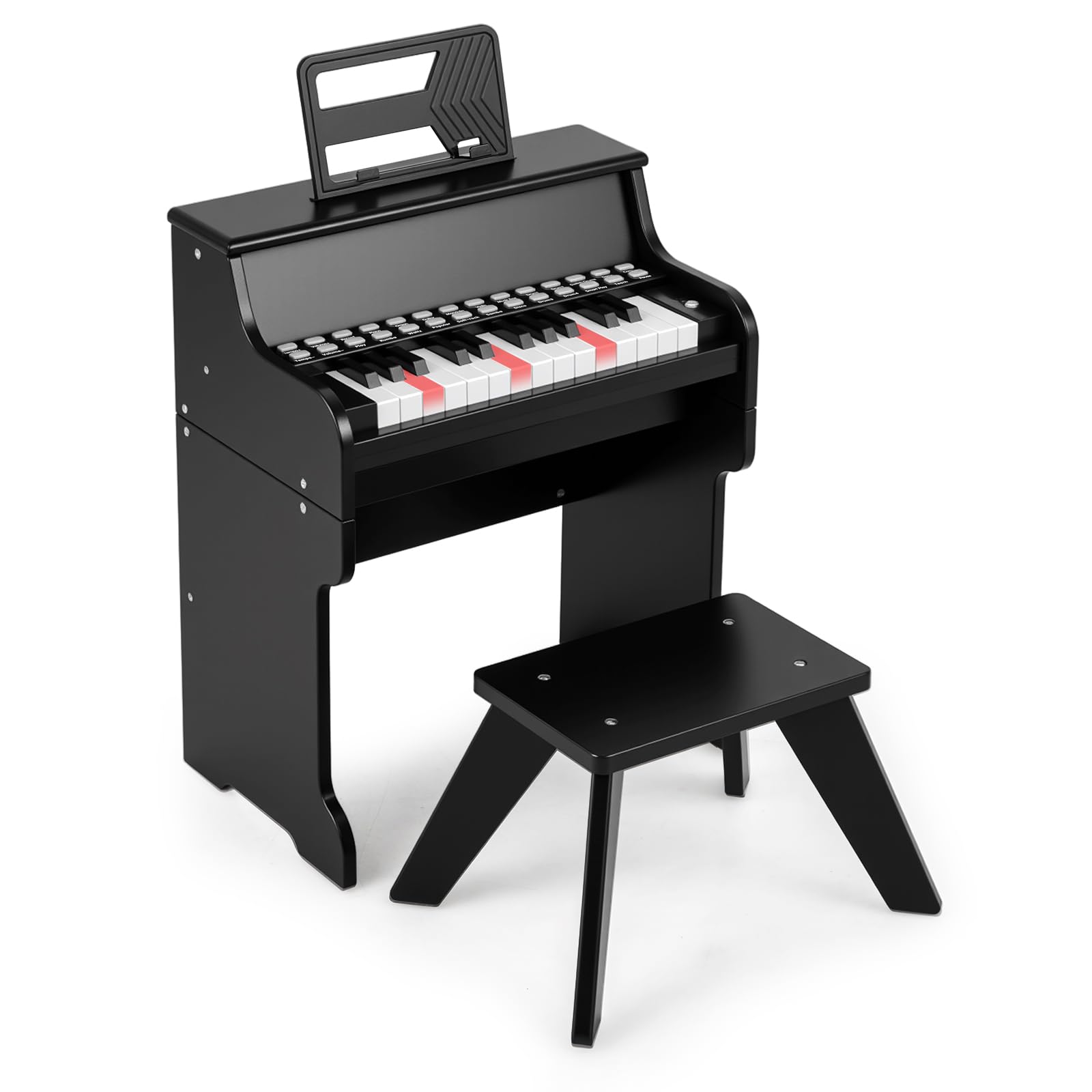 HOGEBABY 25 Keys Kids Piano Keyboard w/ Adjustable Speed & Volume - Image 10