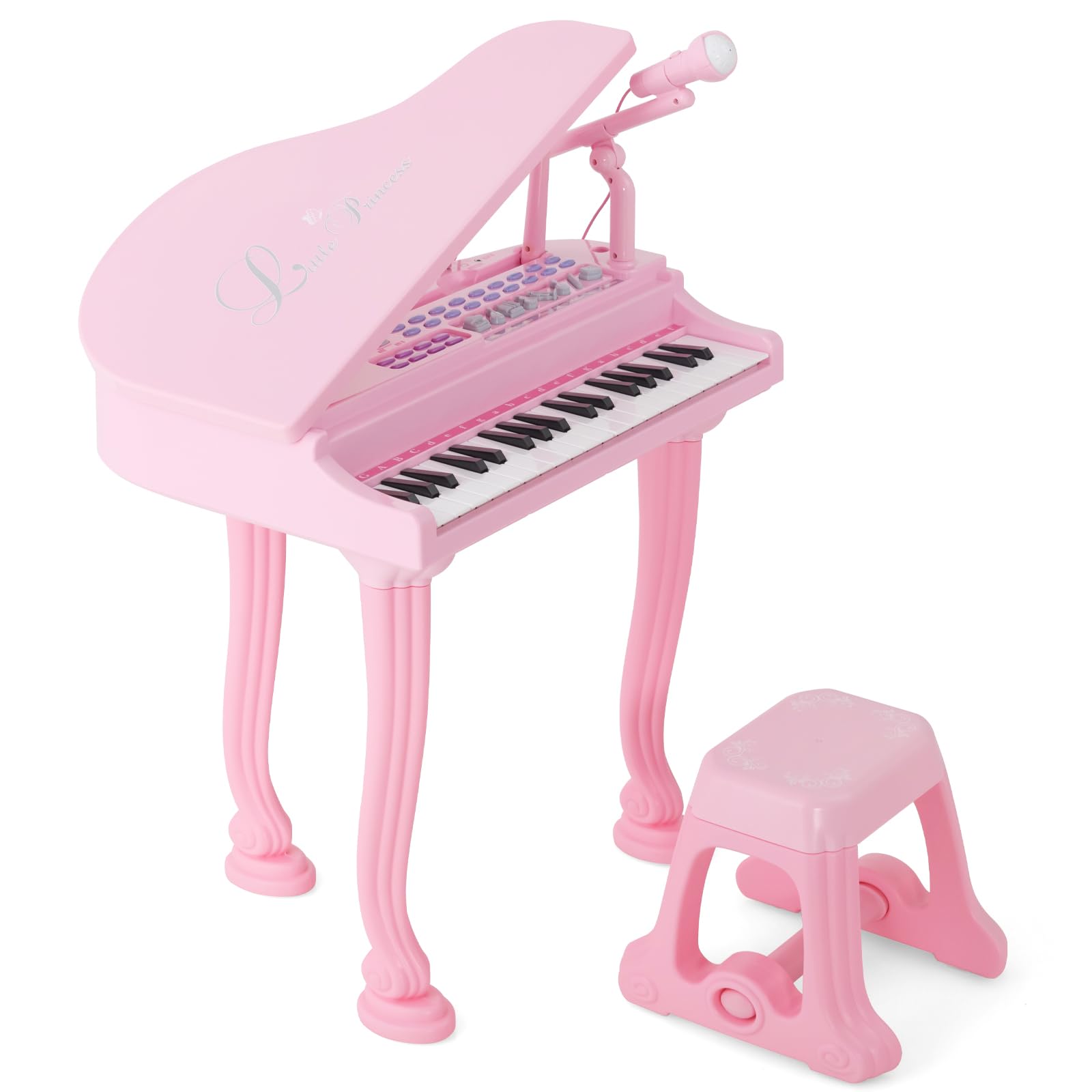 HOGEBABY Kids Piano, 37 Key Mini Grand Piano Toy Keyboard, Portable Electronic Piano Educational Musical Instrument Toy - Image 10