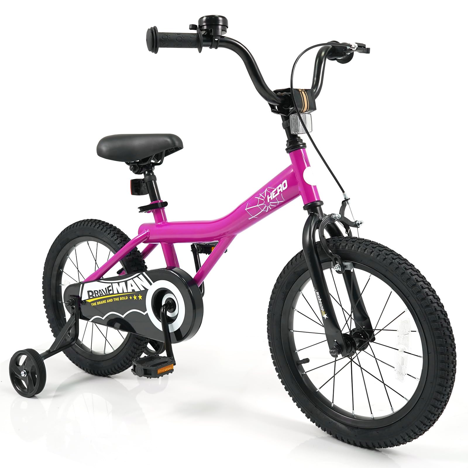 HOGEBABY Kids Bike 12/14/16/18-Inch Children Bicycle w/Training Wheels Adjustable Seat Handbrake & Coaster Brake - Image 14