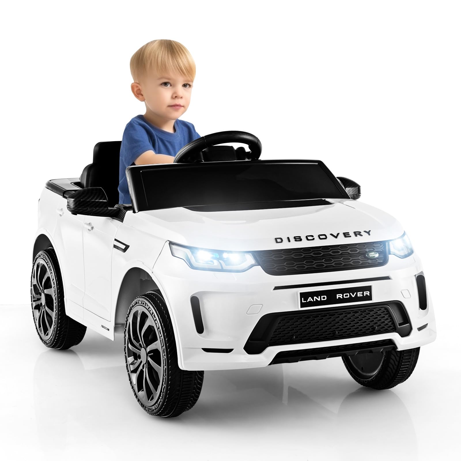 HOGEBABY 12V Kids Ride On Car, Licensed Land Rover Electric Vehicle w/Remote Control - Image 11