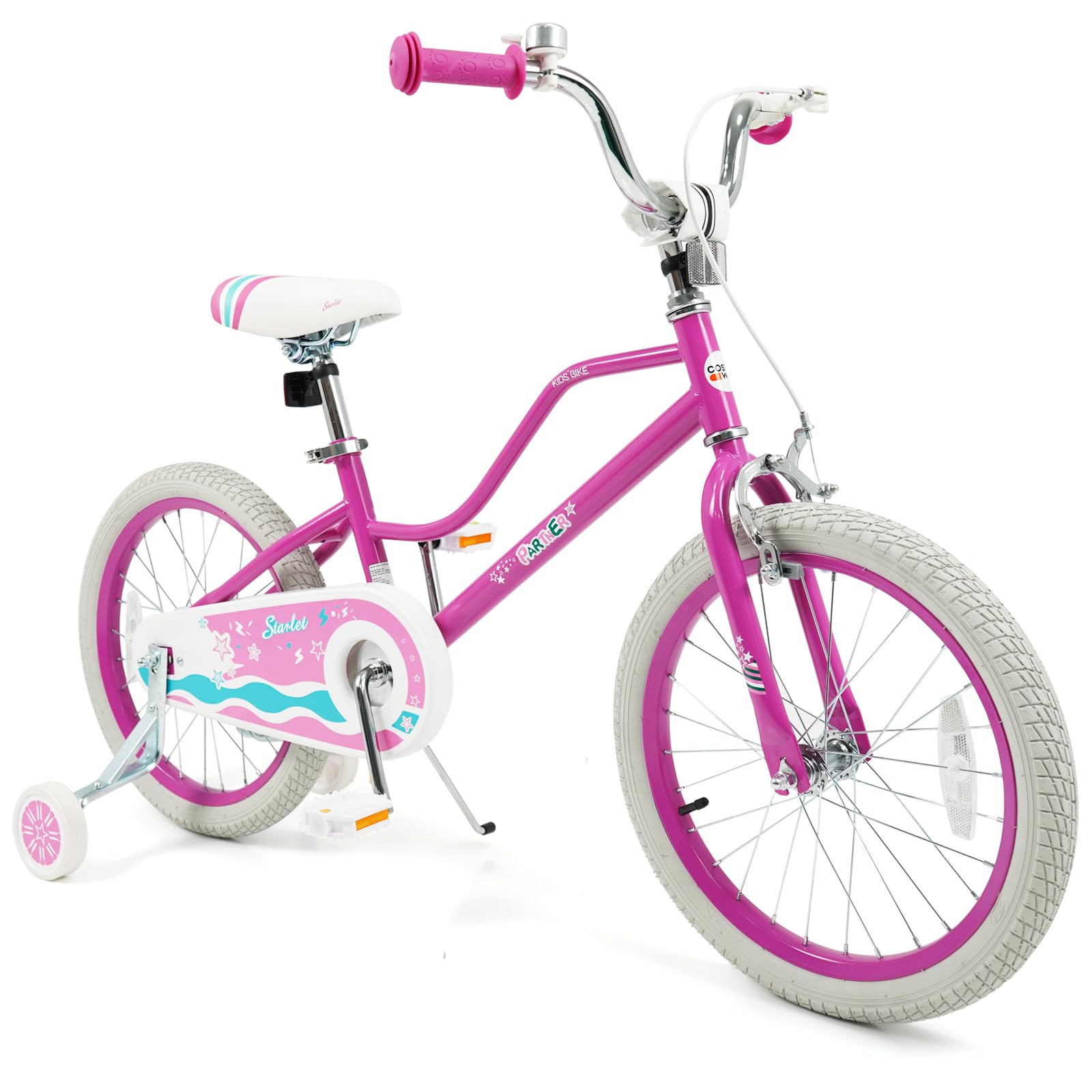 HOGEBABY Girls Bike 12 14 16 18 Kids Bike for 3-8 Years Old with Training Wheels - Image 11