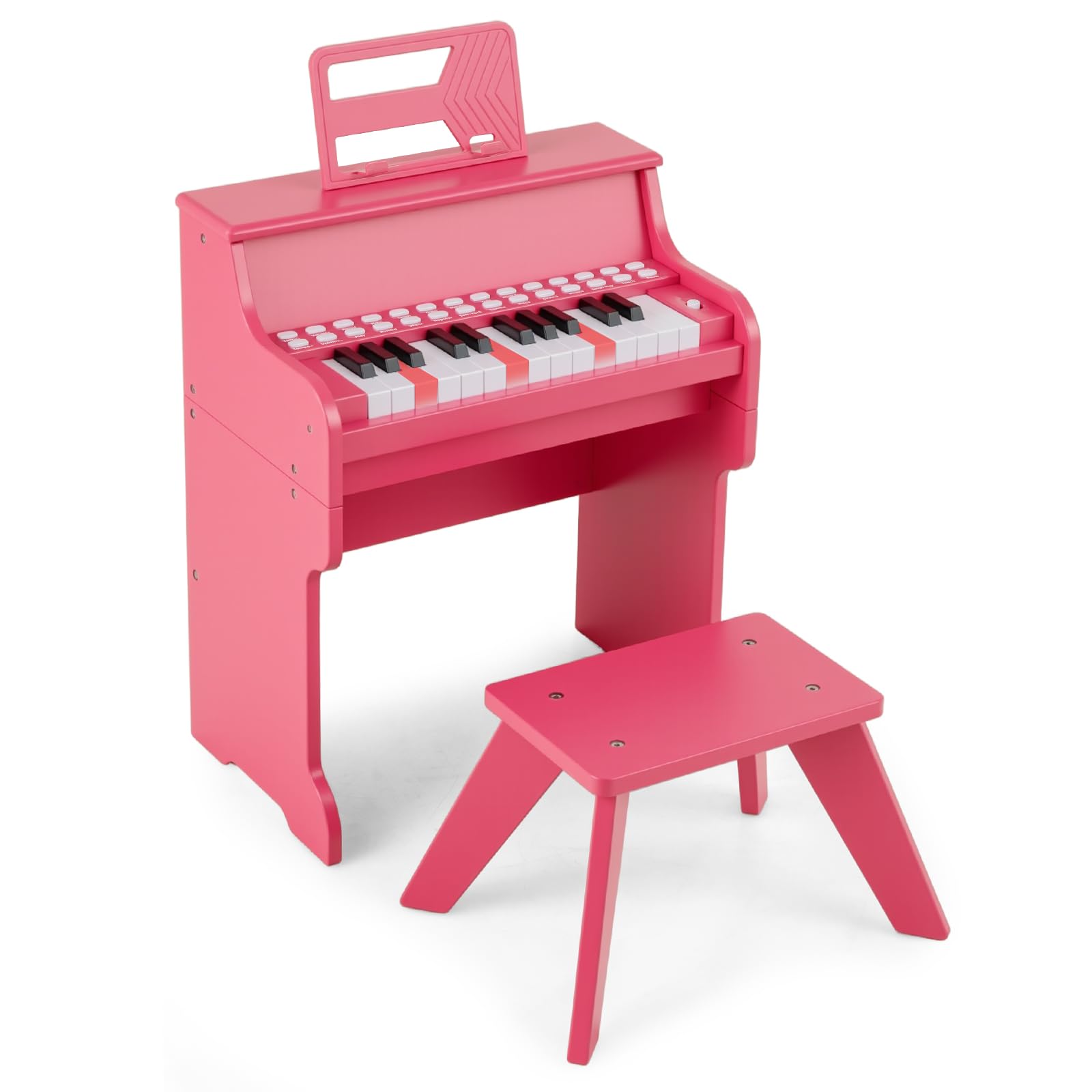 HOGEBABY 25 Keys Kids Piano Keyboard w/ Adjustable Speed & Volume - Image 11