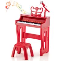 HOGEBABY Kids Piano, 37 Key Toy Piano Keyboard, Portable Electronic Piano Educational Musical Instrument Toy