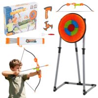 HOGEBABY 4 in 1 Axe Throwing Target Set Kids Throwing Game w/Bristle Target