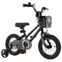 HOGEBABY Starry Kids Bike, 12 14 16 18 Inch Bicycle with Training Wheels, Storage Basket