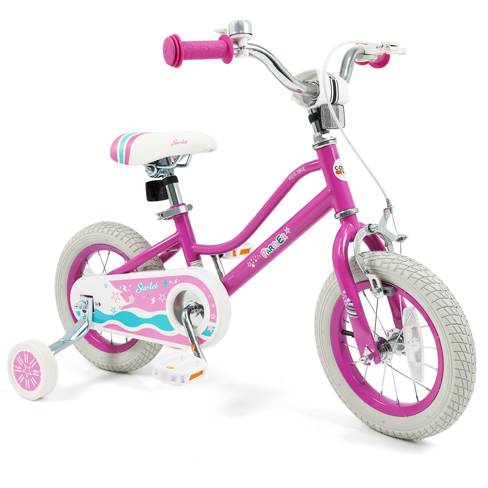 HOGEBABY Girls Bike 12 14 16 18 Kids Bike for 3-8 Years Old with Training Wheels