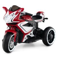 HOGEBABY Toddler Motorcycle with LED Lights 6V Battery Powered