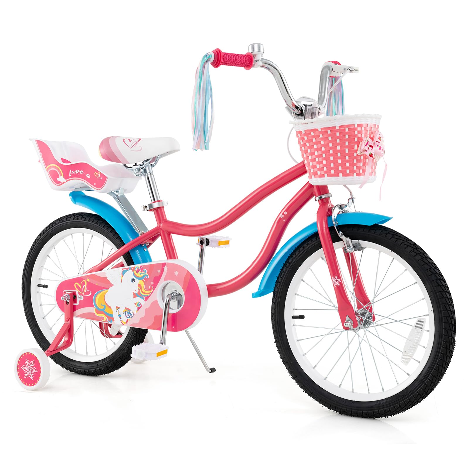 HOGEBABY Kids Bike, 95% Pre-Assembled Girls Bike for 3-8 Years Old - Image 11