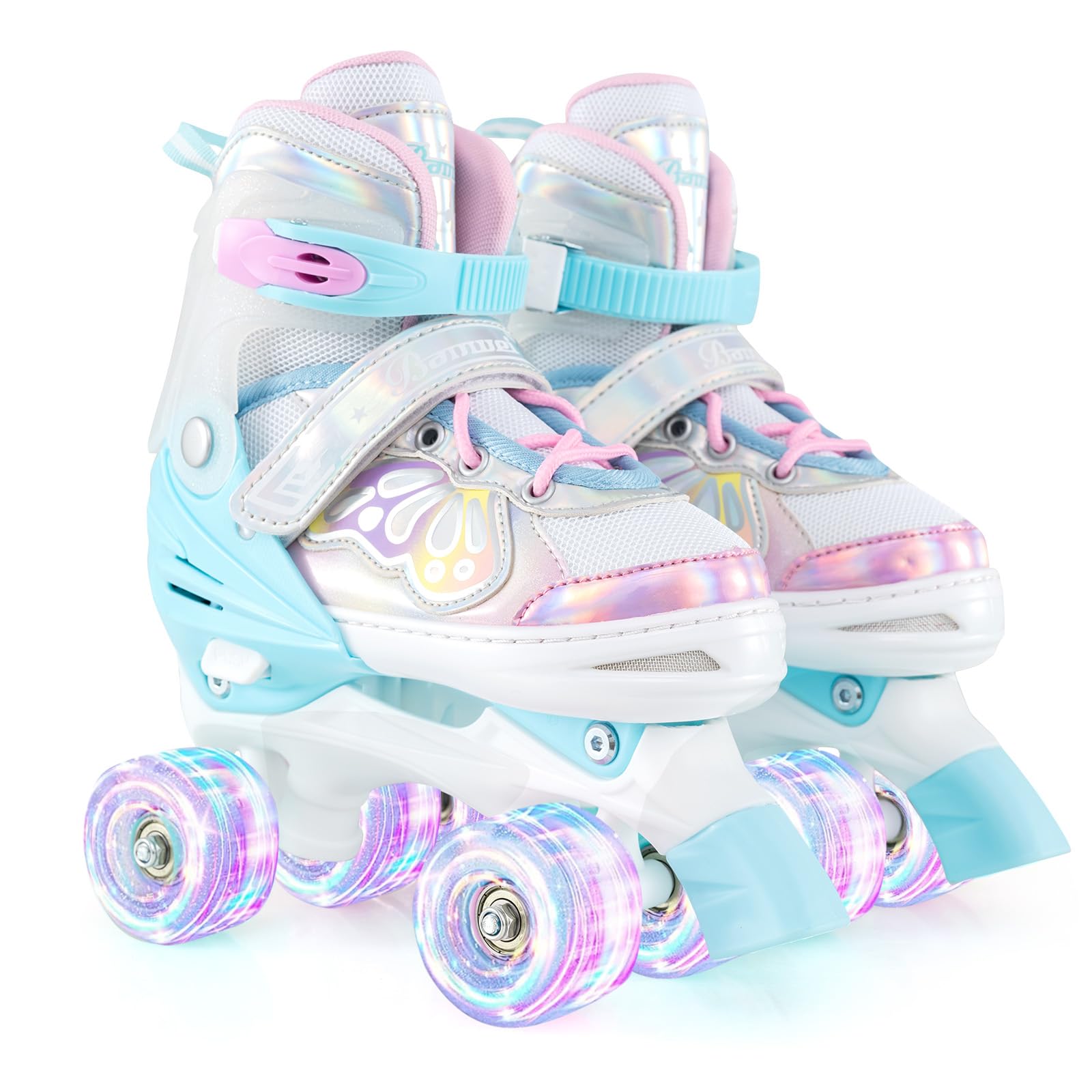 HOGEBABY Butterfly Roller Skates for Girls Teens Adults 5-8 8-13 13+ with Light-up Wheels & Safety Protection - Image 5