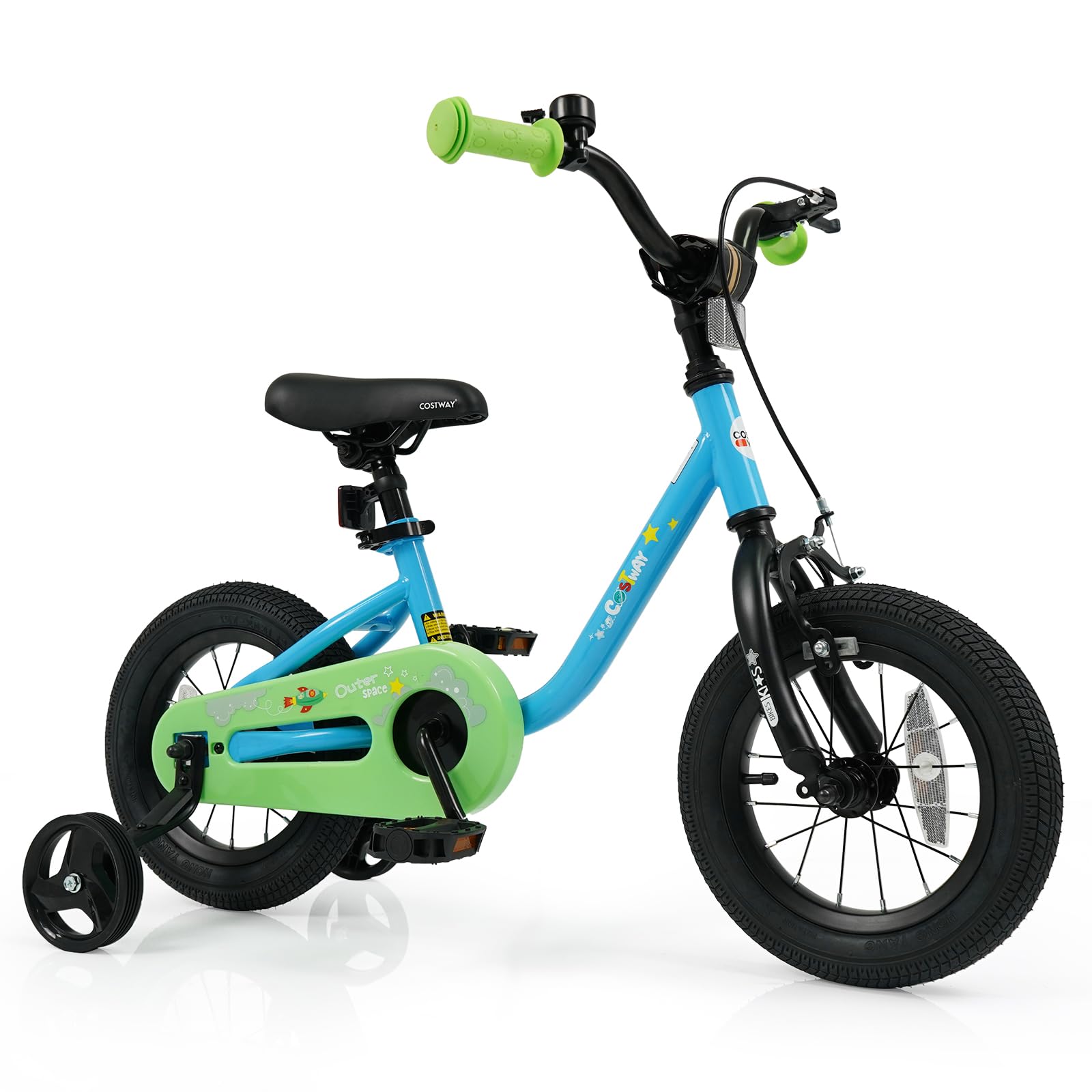 HOGEBABY Outer Space Explorer Kids Bike 12 14 16 Inch Children Bicycle with Removable Training Wheels