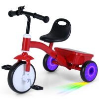 HOGEBABY Toddler Tricycle Kids Trike with Glowing Rear Wheels