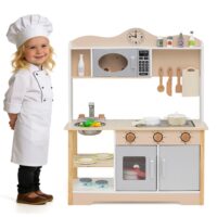HOGEBABY Wooden Toy Kitchen Playset