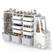 HOGEBABY Car-Shaped Toy Storage Organizer