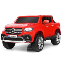HOGEBABY 2-Seater Ride on Polick Truck, Licensed Mercedes Benz X Class Battery Powered Ride on Car w/ 2.4G Remote Control
