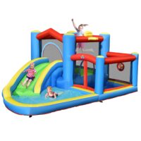 HOGEBABY Inflatable Water Slide, Bouncy House for Kids 5-12 Indoor Outdoor Party Family with Target Balls