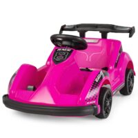 HOGEBABY Ride on Car, Go Cart for Kids with Remote Control, Safety Belt, Music, USB Port, Forward/Backward
