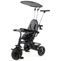 HOGEBABY Toddler Tricycle 7 in 1 Push Trike 5-Point Safety Harness and All-Terrain EVA Wheels