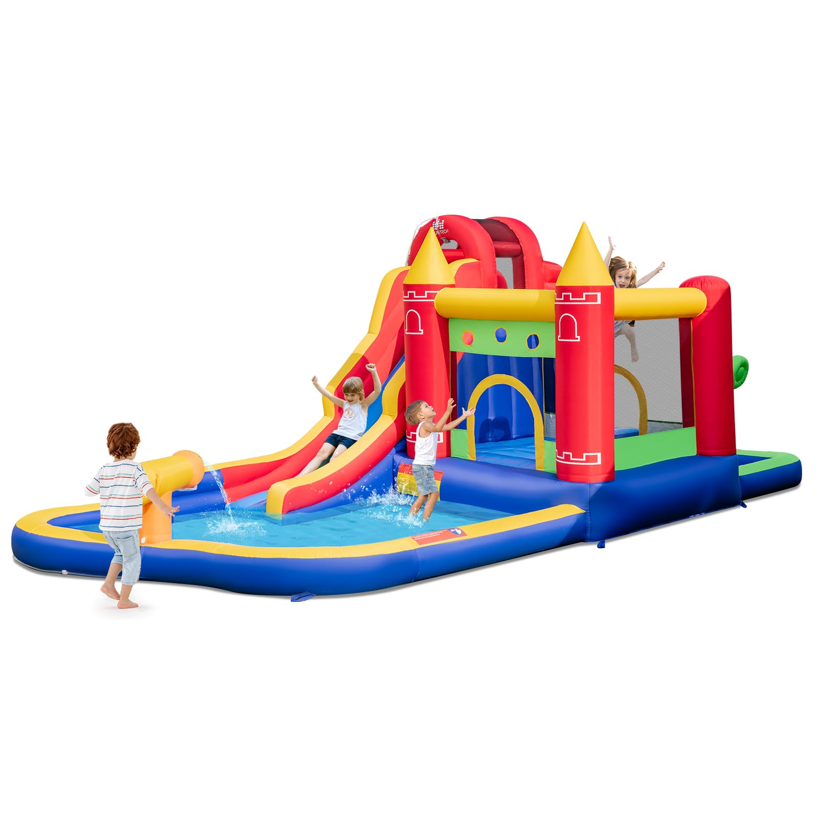 HOGEBABY Inflatable Water Slide, 9 in 1 Bounce House Water Slide Combo, Blow up Bouncy Castle Water Slides - Image 2