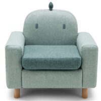 HOGEBABY Kids Couch, Children's Cartoon Sofa Chair w/Solid Wood Frame, Child Armchair for Play Room, Kindergarten, Kids Room
