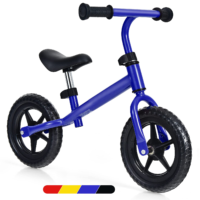 HOGEBABY Kids Balance Bike, No Pedal Training Bicycle with Adjustable Handlebar & Seat and Puncture-Proof EVA Tires