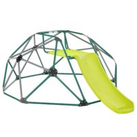 HOGEBABY Climbing Dome, 2 in 1 Outdoor Jungle Gym Monkey Bar Climbing Toys, 8FT Geometric Dome Climber Playground Set
