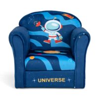 HOGEBABY Kids Sofa, Children Armrest Chair with Pattern, Toddler Furniture with Sturdy Wood Construction for Boys & Girls