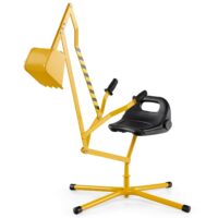 HOGEBABY Sandbox Excavator Ride On Toy with 360 Rotation X-Shaped Metal Base