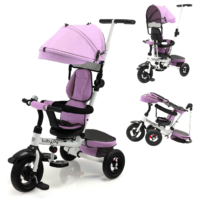HOGEBABY Tricycle, 4 in 1 Toddler Bike w/Removable Push Handle, Trike for Kids 1-5 Years Old, Tricycle for Toddler