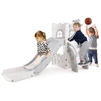 HOGEBABY Toddler Slide 6-in-1 Indoor Kids Slide Playset