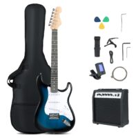 HOGEBABY 6 String Electric Bass Guitar 39 Full Size Beginner Bass Guitar Kit
