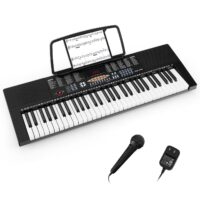 HOGEBABY 61 Key Keyboard Piano, Electric Piano Keyboard with 300 Rhythms, 300 Timbres