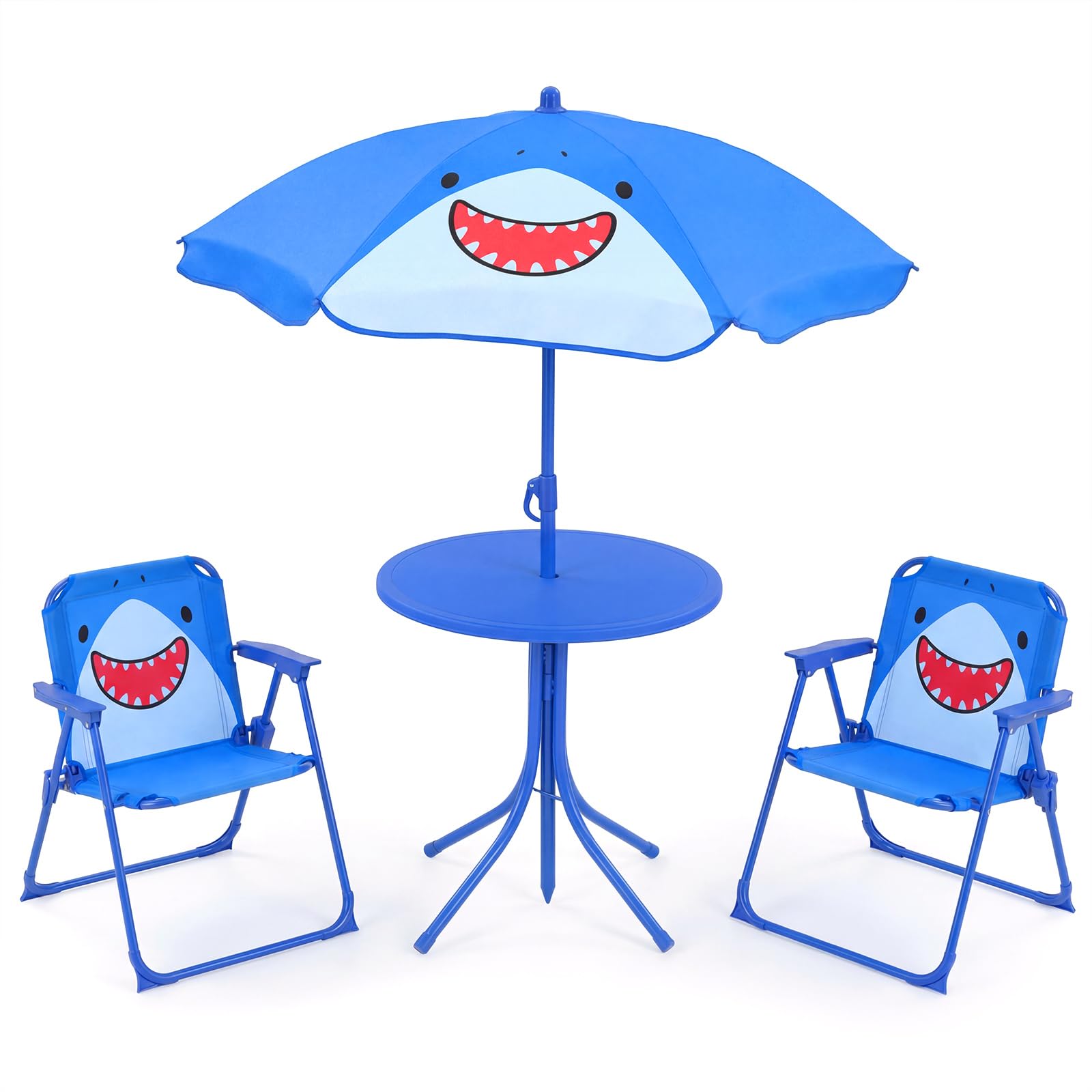 HOGEBABY Kids Picnic Table with 2 Folding Chairs - Image 10