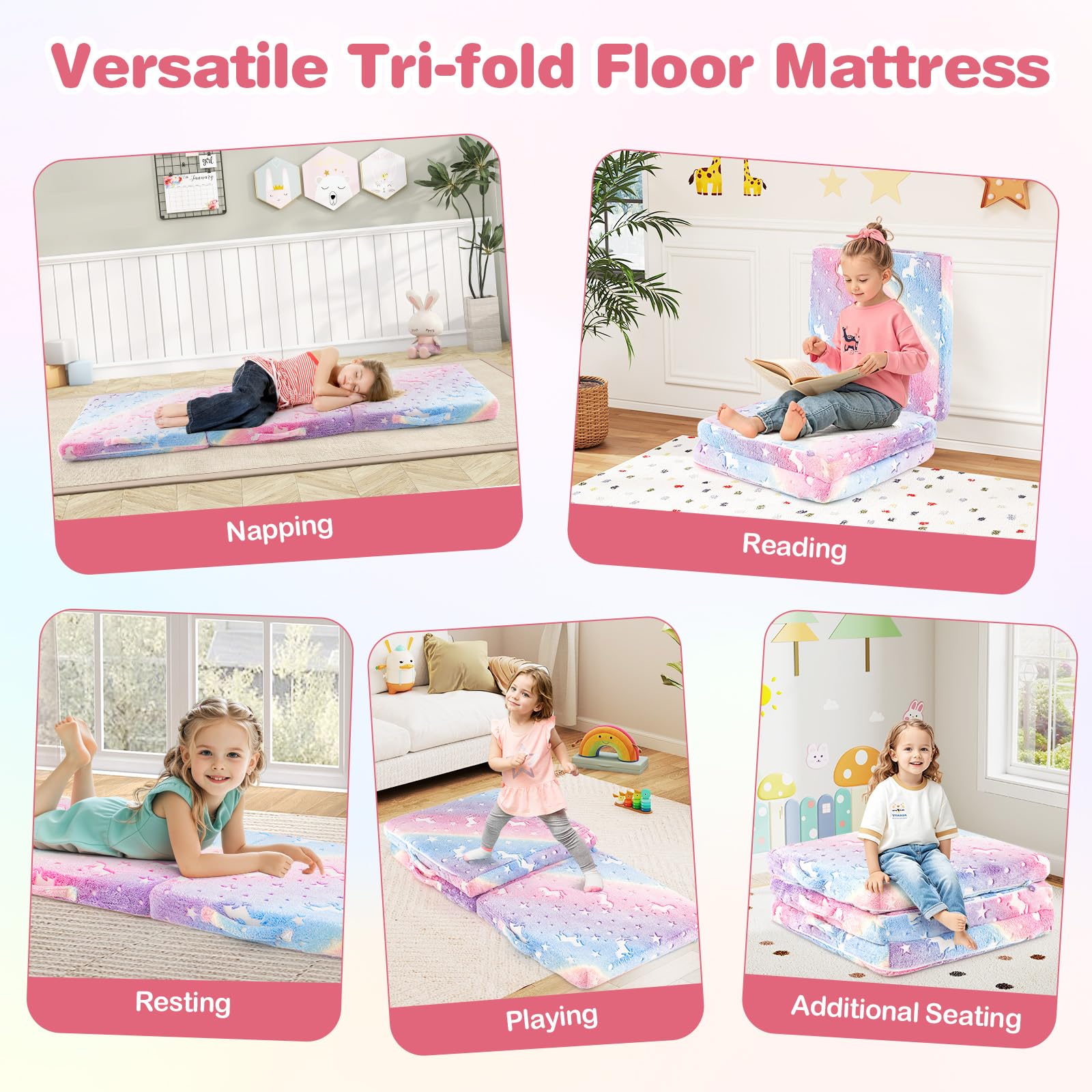 HOGEBABY Foldable Floor Mattress for Kids - Image 2