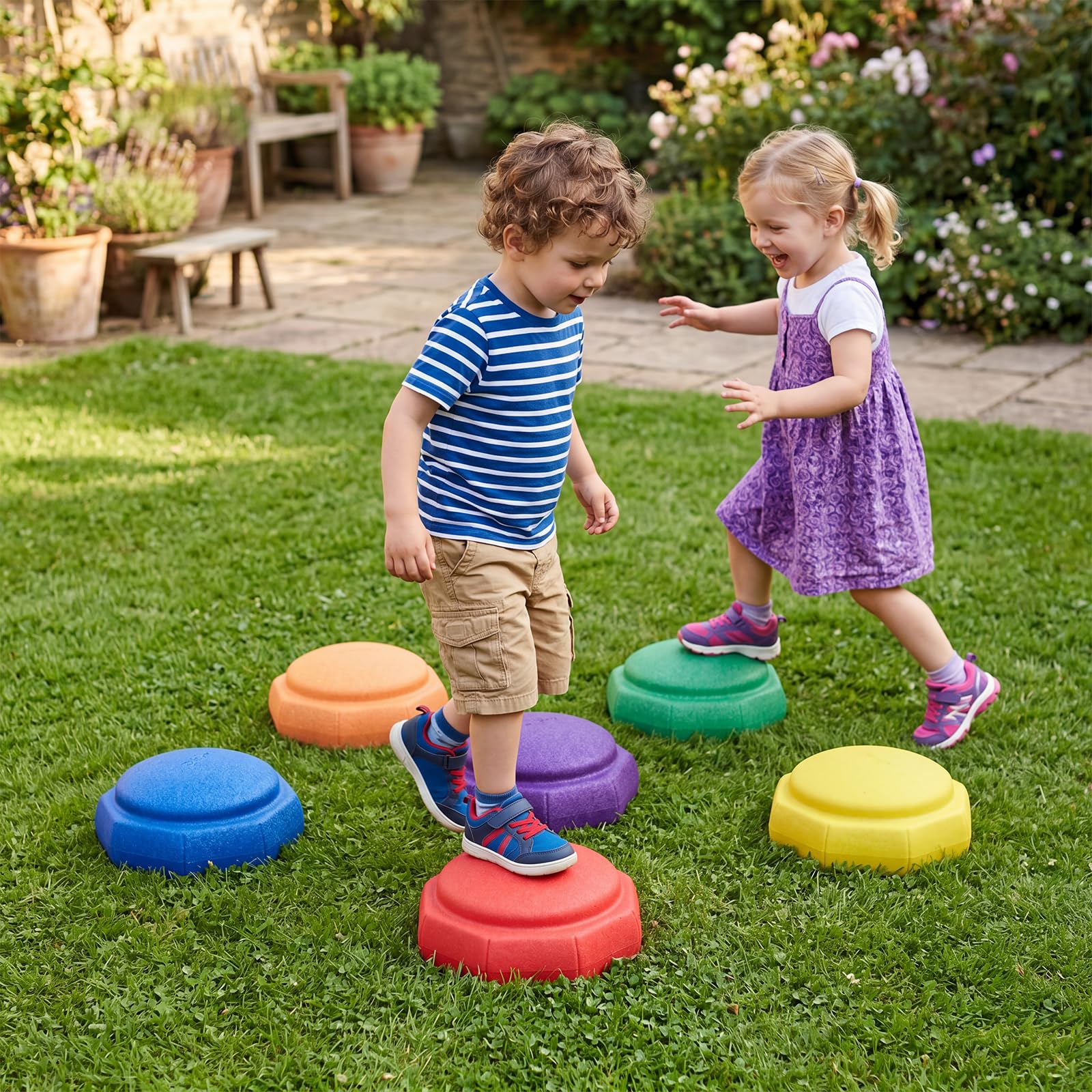 HOGEBABY 6 Pcs Stepping Stones for Kids - Image 2