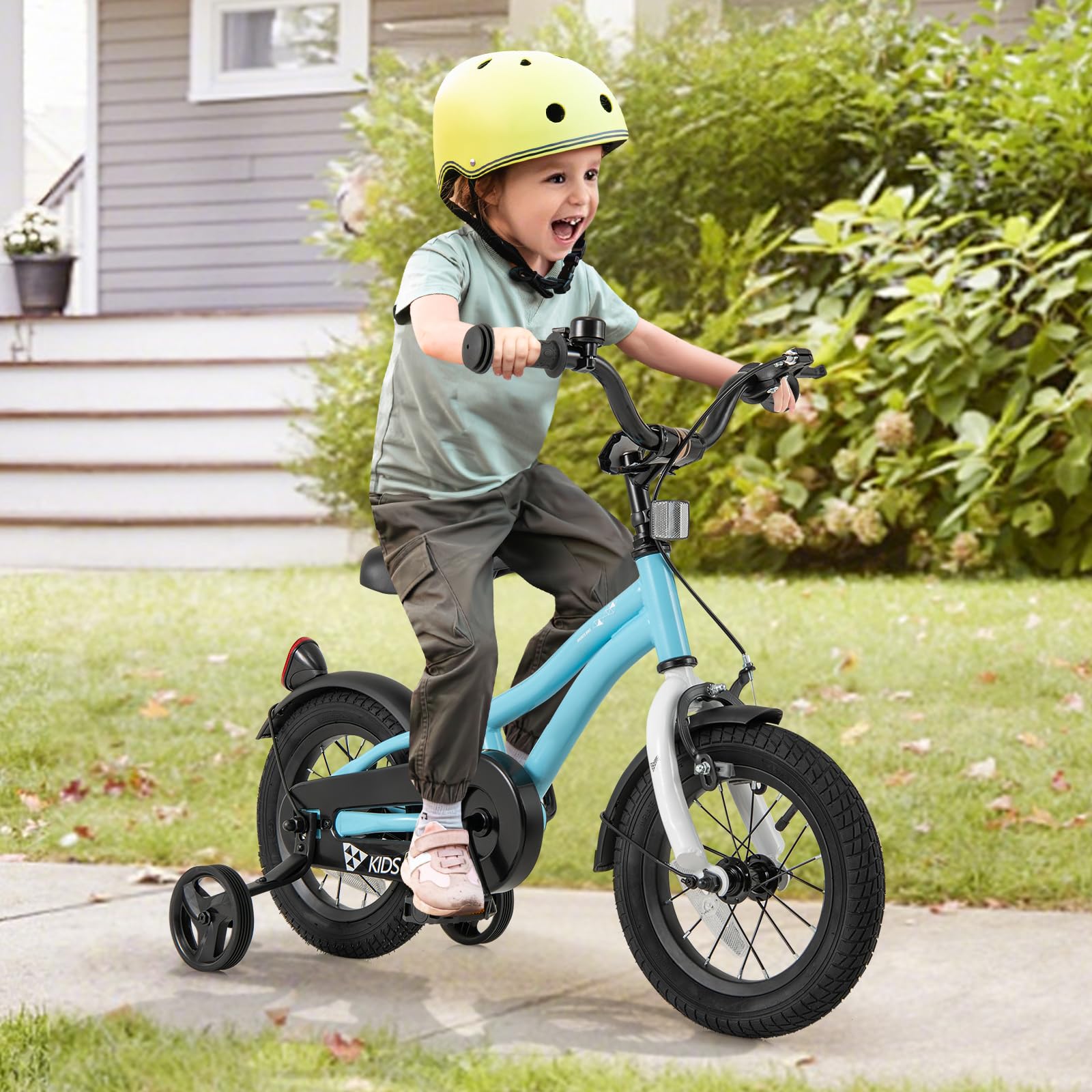 HOGEBABY Kids Bike, 12 14 16 18 Inches Sporty Bicycle with Training Wheels - Image 2