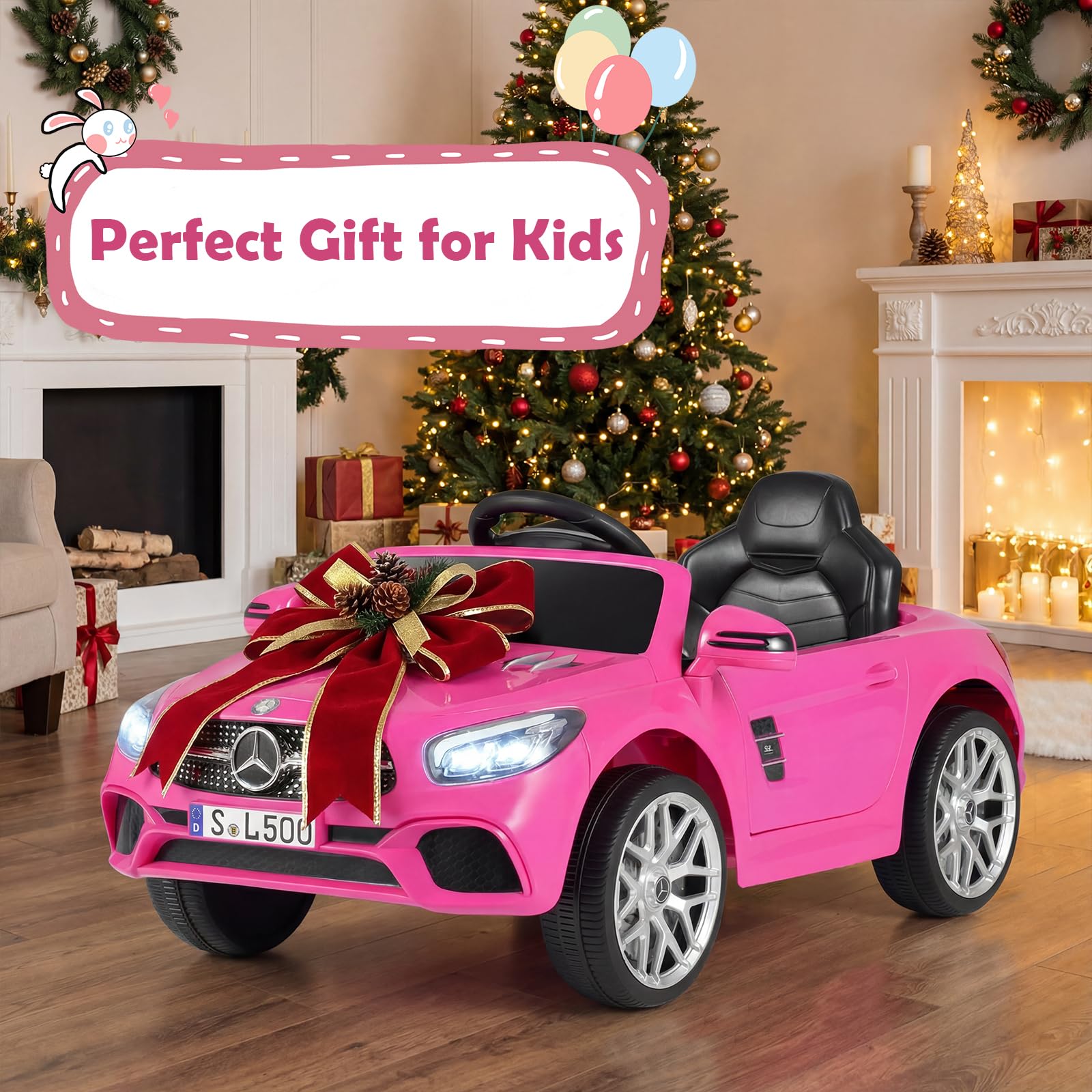 HOGEBABY Ride On Car 12V Licensed Mercedes Benz Electric Vehicles - Image 3